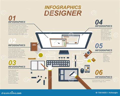 Graphic Designer Concept Stock Illustration Illustration Of Element