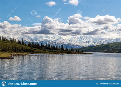 Wonder Lake Campground In Denali National Park Alaska Royalty Free
