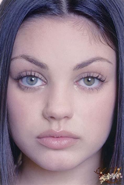 Mila Kunis Closeup Noting Her Different Eye Colors Heterochromia Iridium 2001 Photo