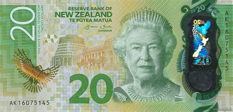 20 Dollars New Zealand 2016 P 193 B97 6332 Banknotes