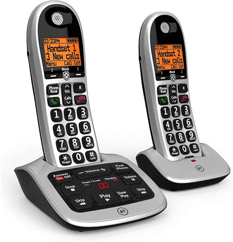 Bt Big Button Advanced Call Blocker Cordless Home Phone With Answer