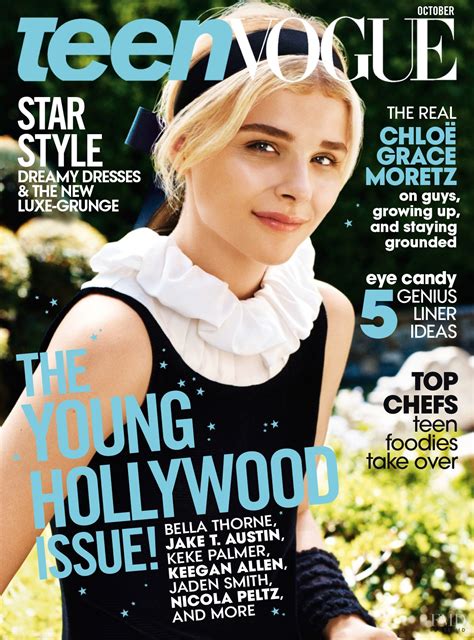 Cover Of Teen Vogue Usa With Chloë Grace Moretz October 2014 Id33168