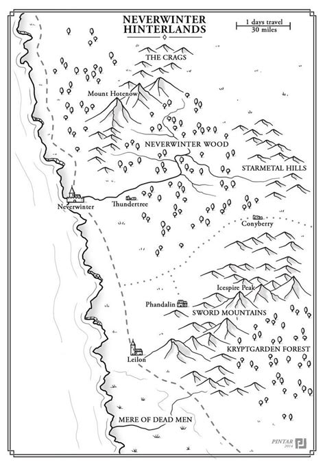 Neverwinter Hinterlands Map By Jonpintar Fantasy Map Making Fantasy