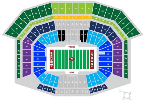 Levis Stadium Seating Chart With Row Numbers Stadium Seating Chart