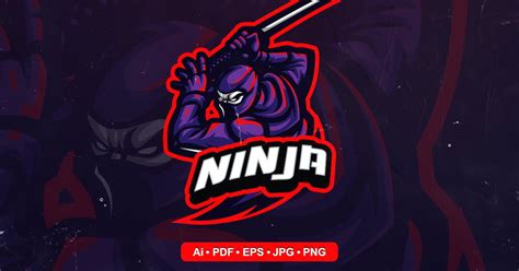 Ninja Mascot Logo By Febryangraves On Envato Elements