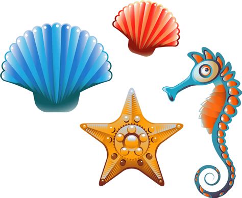 Download Clam Seashell Cartoon Clip Art Cartoon Seashells Png