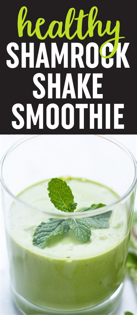 Healthy Shamrock Shake Smoothie Kitchen Treaty
