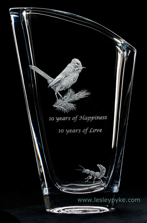 Lesley Pyke Glass Engraving And Life A Variety Of Glass Engraving Commissions And Once