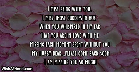 I Miss Being With You I Missing You Message For Husband