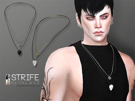 Strife Necklace By Pralinesims Sims 4 Jewelry