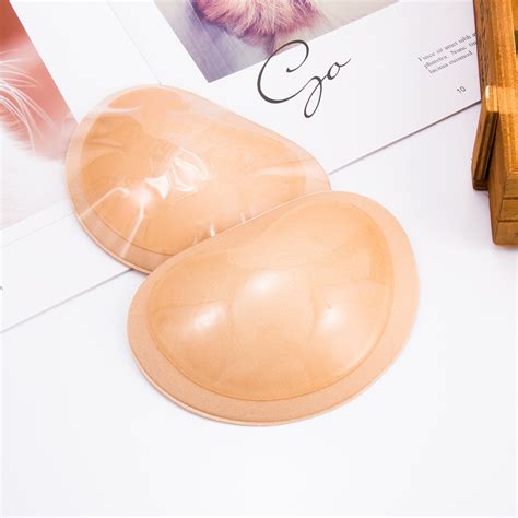 Pair New Arrival Bra Pads Gel Bra Inserts Push Up Silicone And Sponge Natural Color Intimates