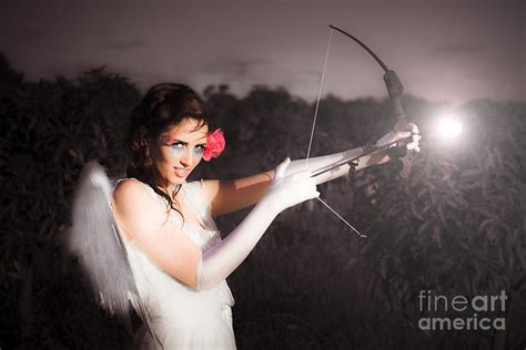 Cupid With Bow And Rose Arrow Photograph By Jorgo Photography Fine Art America