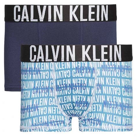Calvin Klein Boys 2 Pack Intense Power Boxer Trunk Blue Shadow