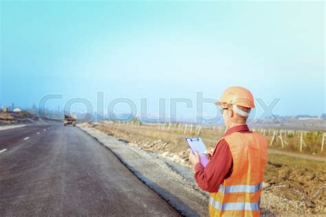 Civil Engineering Road Construction Stock Image Colourbox