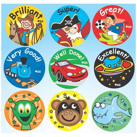 Cartoon Images And Phrases Sticker Pack A Uk