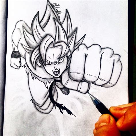 Goku ssj 3 speed painting in ms paint drawing ita dragon ball z best. Art by Alex Khleif. Pencil sketch of goku from dragon ball ...