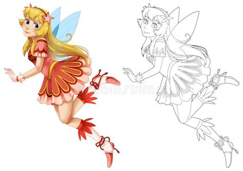 Cartoon Fairy Princess Isolated Stock Illustration Illustration Of