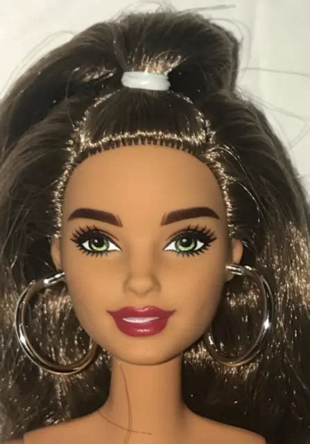 Mattel Barbie Fashionistas Curvy Hispanic Doll Nude Tie