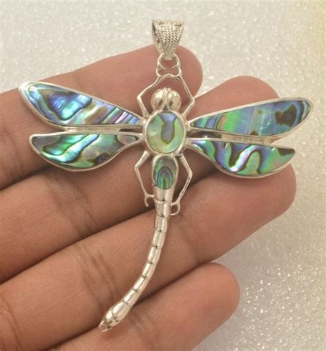 dragonfly abalone paua shell 925 sterling silver bali by gingsir bali jewelry paua shell