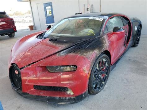 This Fire Damaged Bugatti Chiron Is The King Of Salvage Supercars