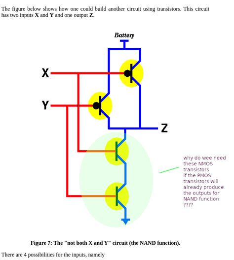 Electronic Why Do We Need Nmos Transistors For Nand Gate Valuable