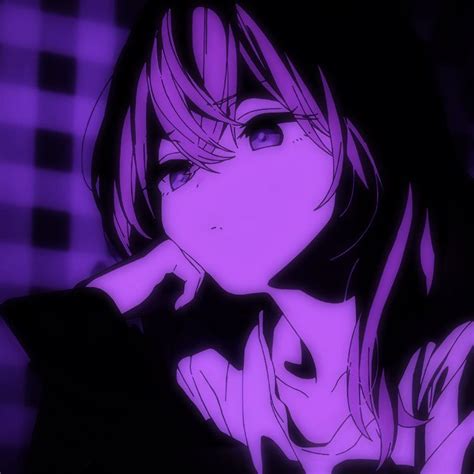 Purple Anime Aesthetic Pfp Фотографии профиля Фиолетовое искусство