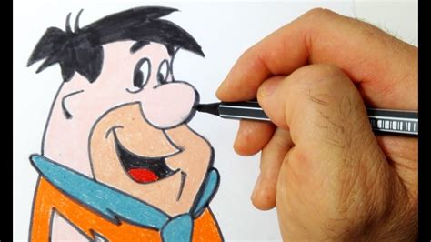 How To Draw Fred Flintstone Drawing Cartoons For Begi