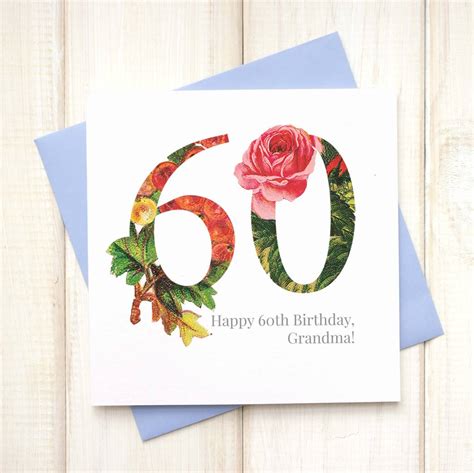 60th Birthday Cards 60th Birthday Card Personalised Name By Spotty N