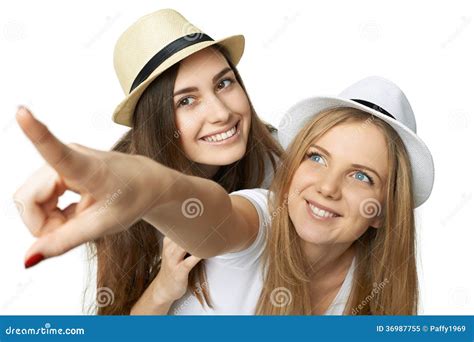 Two Women Friends Having Fun Royalty Free Stock Photo Image 36987755