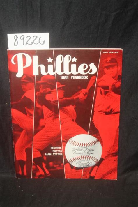 1965 Phillies Yearbook Baseball By Phillies Program Baseball Good