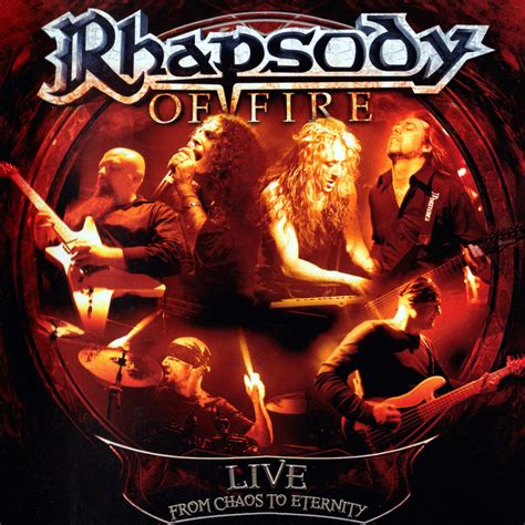 Carátula Frontal De Rhapsody Of Fire Live From Chaos To Eternity