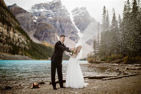 Moraine Lake Wedding Photos Film And Forest Adventure Elopements Lake