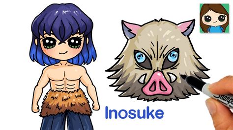 How To Draw Inosuke Hashibira Demon Slayer Cute Anime