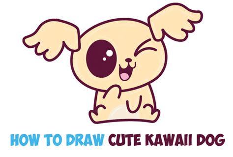 How To Draw Cute Kawaii Chibi Puppy Dogs With Easy Step By Step