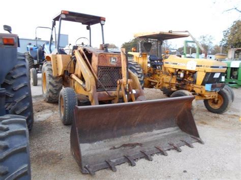 John Deere 210c Skip Loader Sn 762354 Gp Bucket Gannon Rear