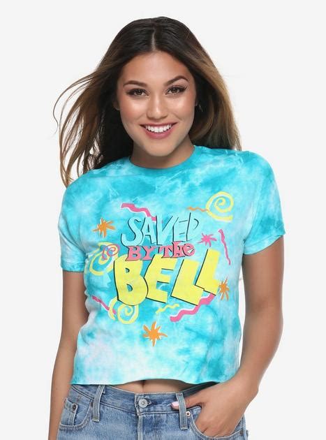 Saved By The Bell Tie Dye Girls Crop T Shirt Hot Topic