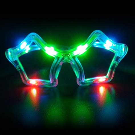 Flashing Star Sunglasses In Multicolor Led Party Glasses
