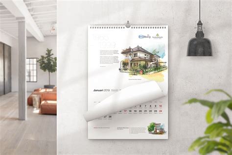 Desain Kalender Perusahaan Kalendar Dinding Kalender Meja Unik Blog