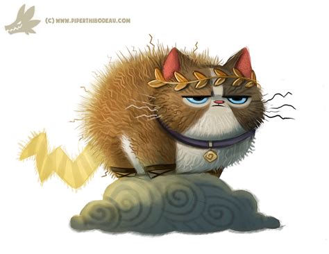 Daily Paint 1032 Zeus Cat By Cryptid Creations On Deviantart