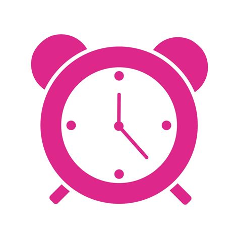 Alarm Clock Silhouette Style Icon 2599296 Vector Art At Vecteezy