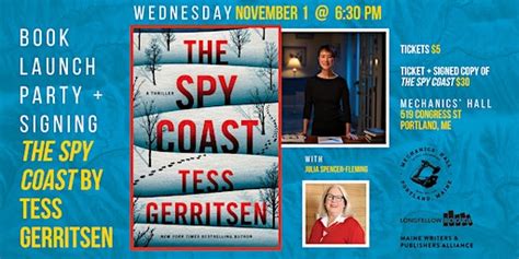 Book Launch The Spy Coast By Tess Gerritsen Dates And Itineraries