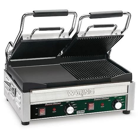 Waring Wdg300 Ottimo Double 17 X 9 14 Cooking Surface Cast Iron Half