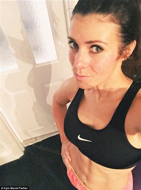 Kym Marsh Shows Off Sculpted Abs In Sports Bra After Intense Workout