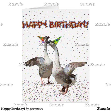 Celebrating Geese Are A Couple Of Real Party Animals Happy Birthday
