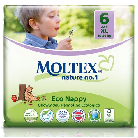Moltex Nature Disposable Nappies Xl Size 6 Pack Of 22 Moltex