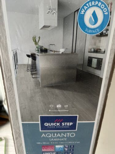 Quick Step Aquanto Light Grey Oak Effect Laminate Flooring 1835m²