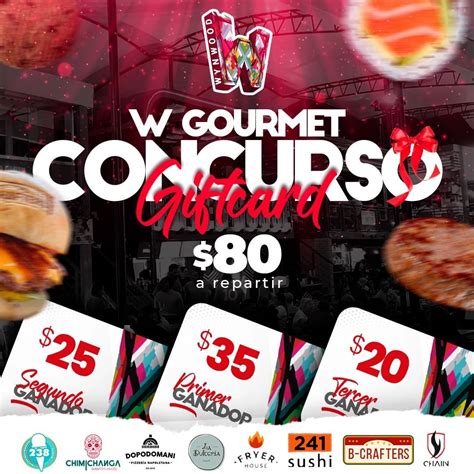 Sortea2 ¿quieres Ganar Una T Card Para Consumir En W Gourmet