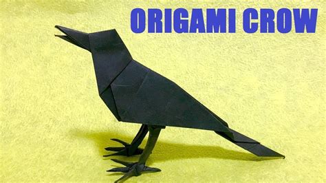 Origami Crow Origami Crow Instructions 3d Youtube