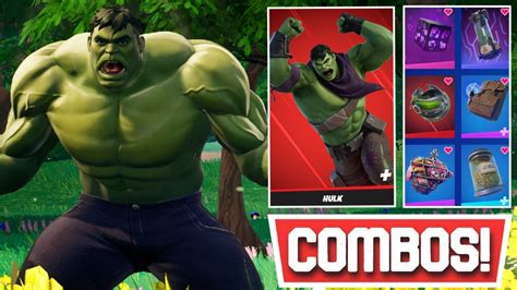 New Best Hulk Skin Both Styles Hulk Bundle Combos Fortnite