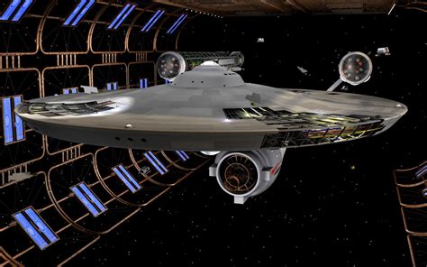 Enterprise Under Construction Star Trek Ships Star Trek Star Trek